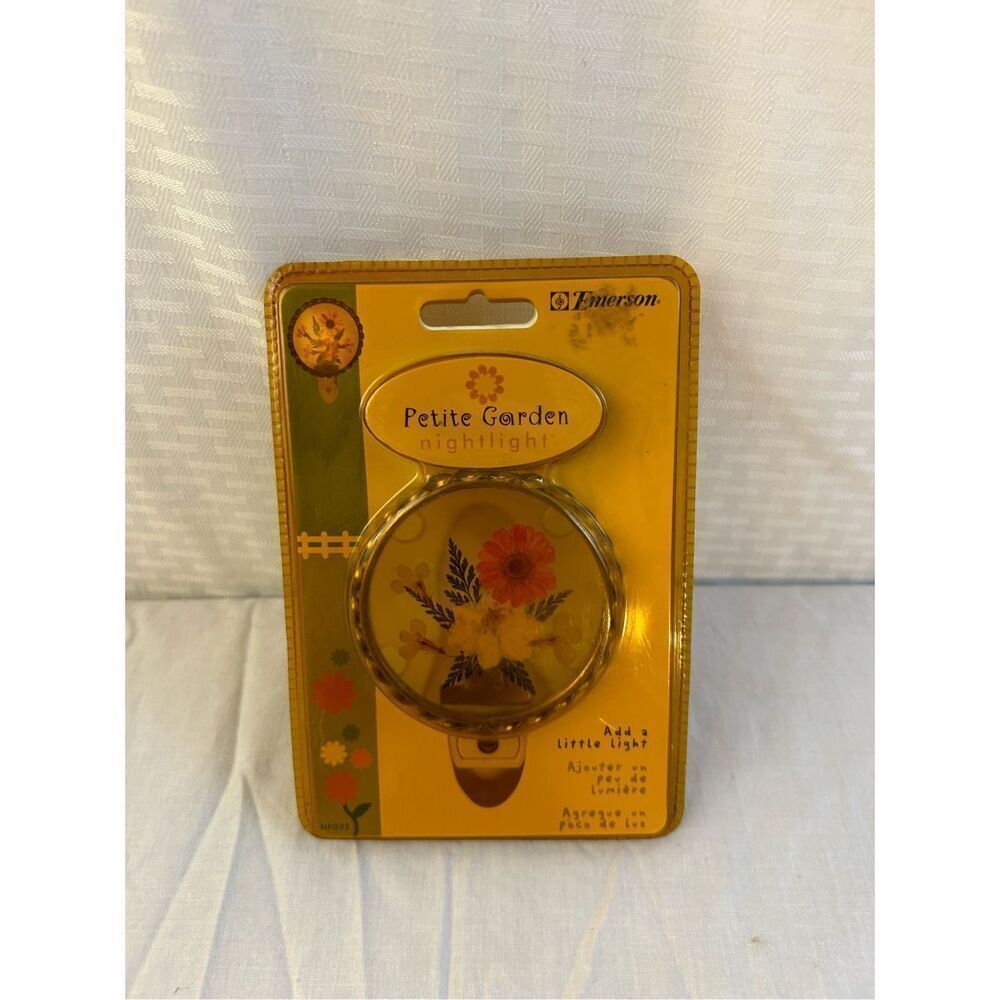 Emerson night light petite garden 2003‎ vtg new